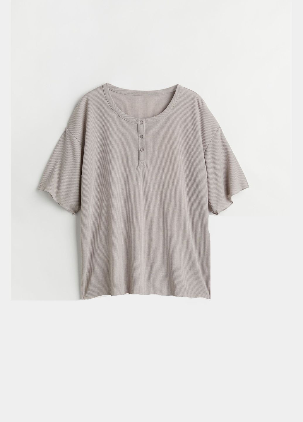 Сіро-бежева всесезон футболка піжамна H&M