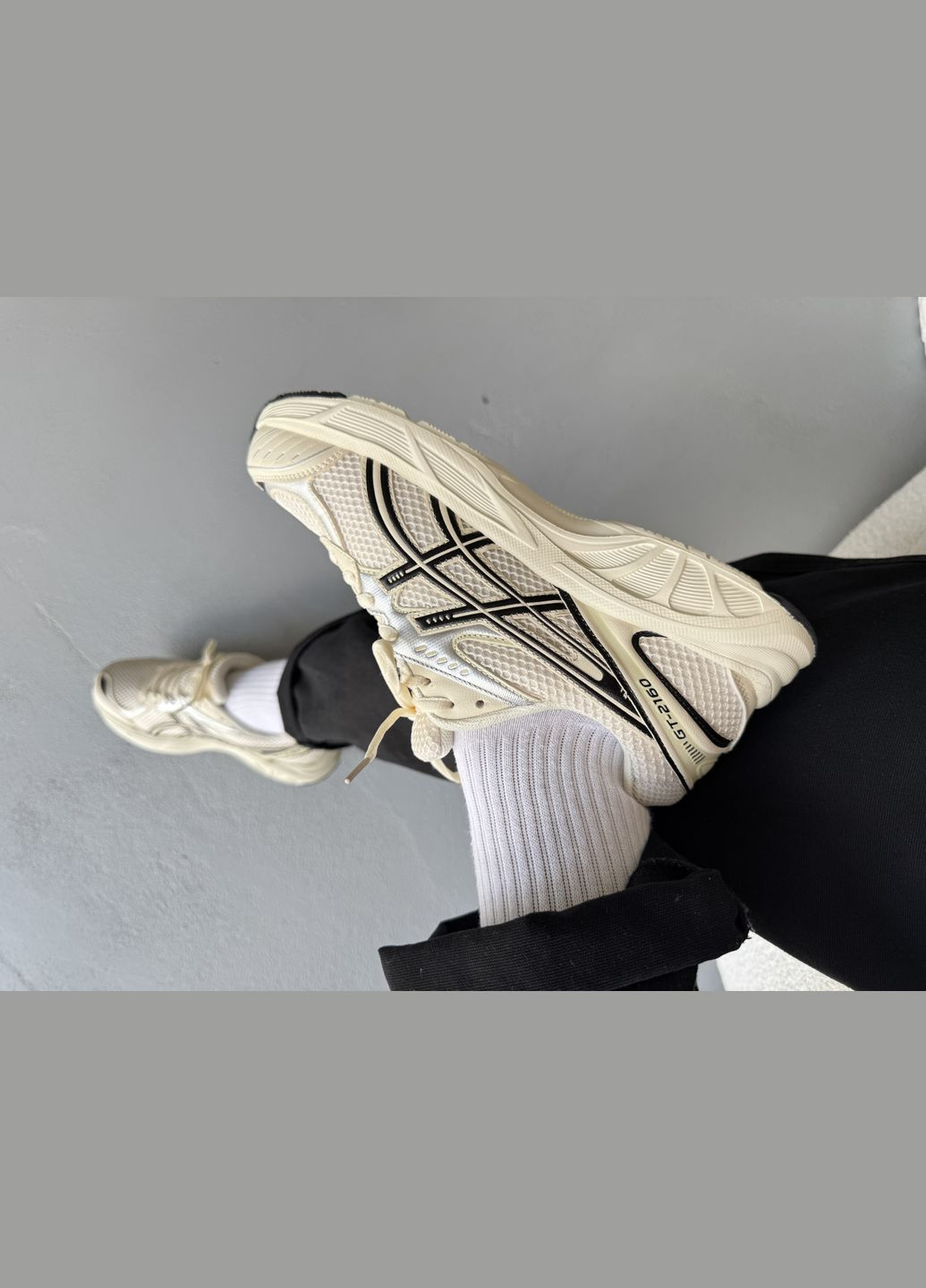 Бежеві Осінні кросівки чоловічі і жіночі asics gt-2160 beige | асікс гt-2160 бежеві No Brand