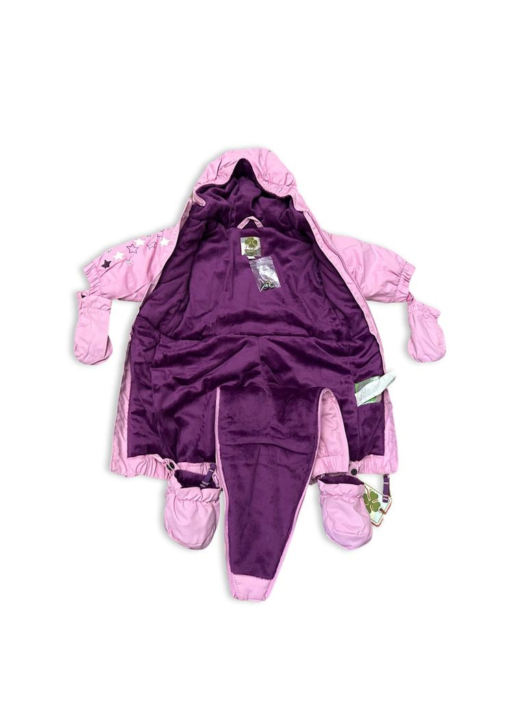 Зимовий комбінезон для дівчинки Рожевий (0149) Quadri foglio (351506247)