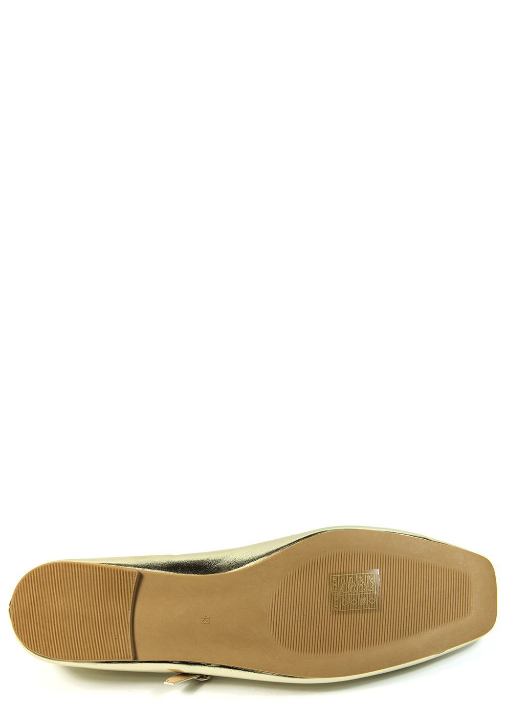 Жіночі жіночі балетки Only | золоті однотонні штучна шкіра (369164290)