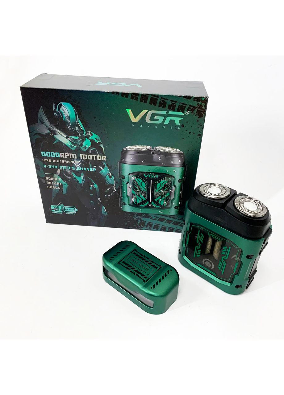 Электробритва V-344. Цвет: зеленый VGR (364665398)