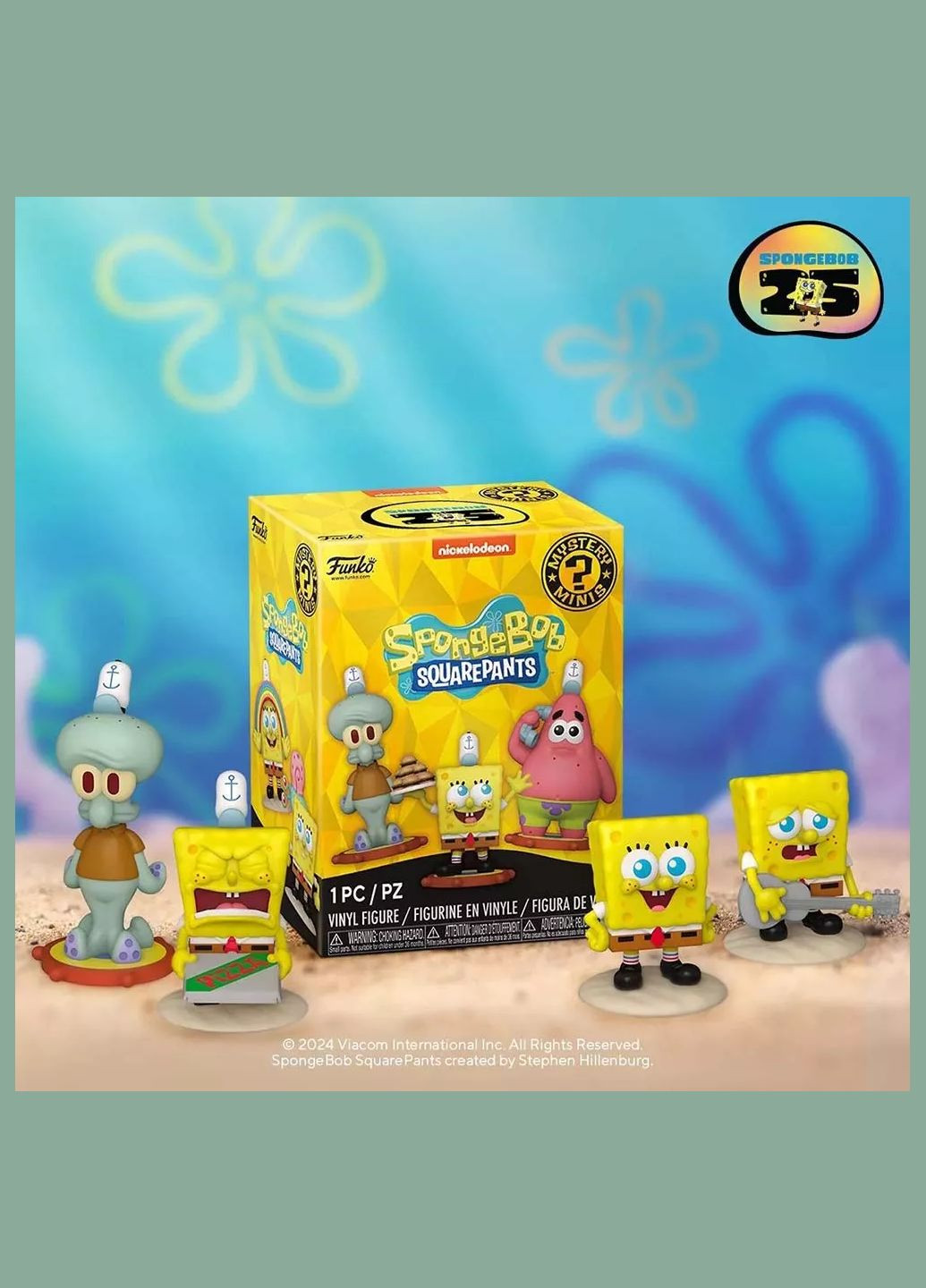 Фигурка-сюрприз Mystery Minis Губка Боб в ассортименте (76102) Funko Pop (326887523)