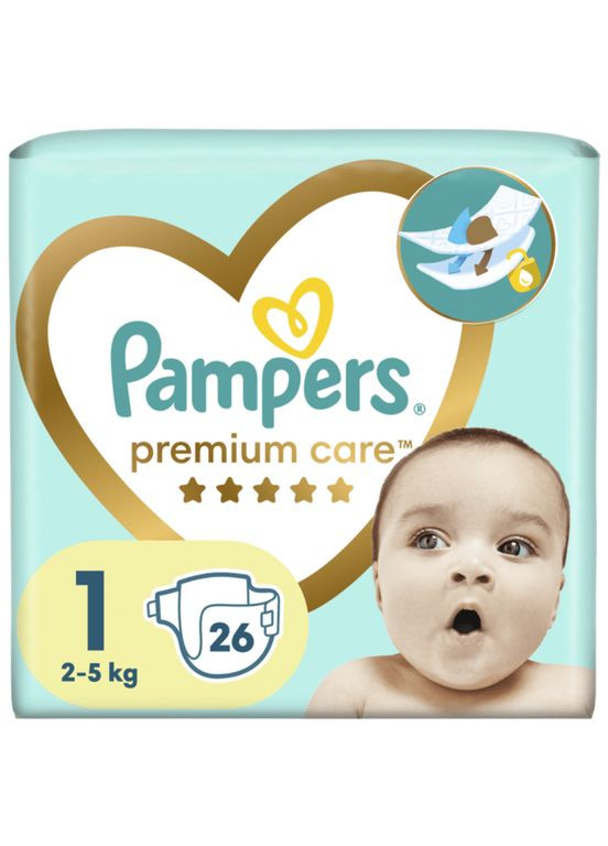 Подгузники Premium Care – 1 New Born (2 – 5 кг) 26 шт. Pampers (360801580)