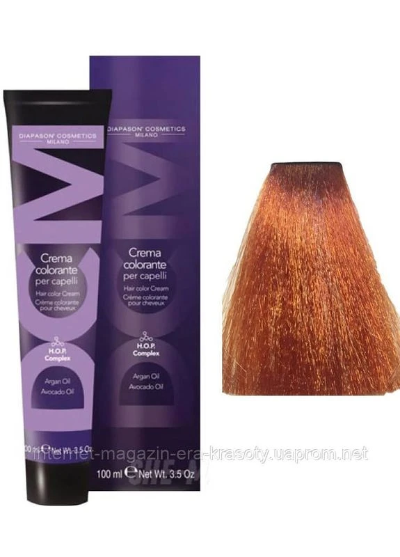 Крем-фарба для волосся 8/36 світлий блондин золотисто-мідний Hair color cream. 100 мл DCM (396349336)