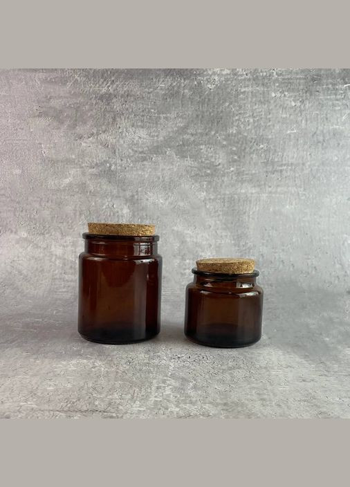 Коричневая банка с корковой крышкой No Brand (337991257)