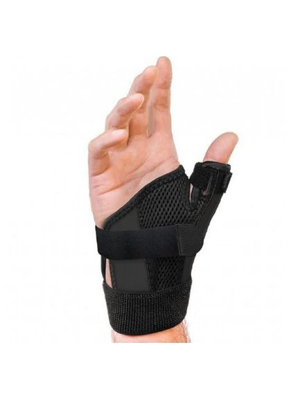 Бандаж-шина ортез фіксації великого пальця руки (шина Де Кервена) Універсальний розмір Чорний (М1420111) Hongtai (301021284)