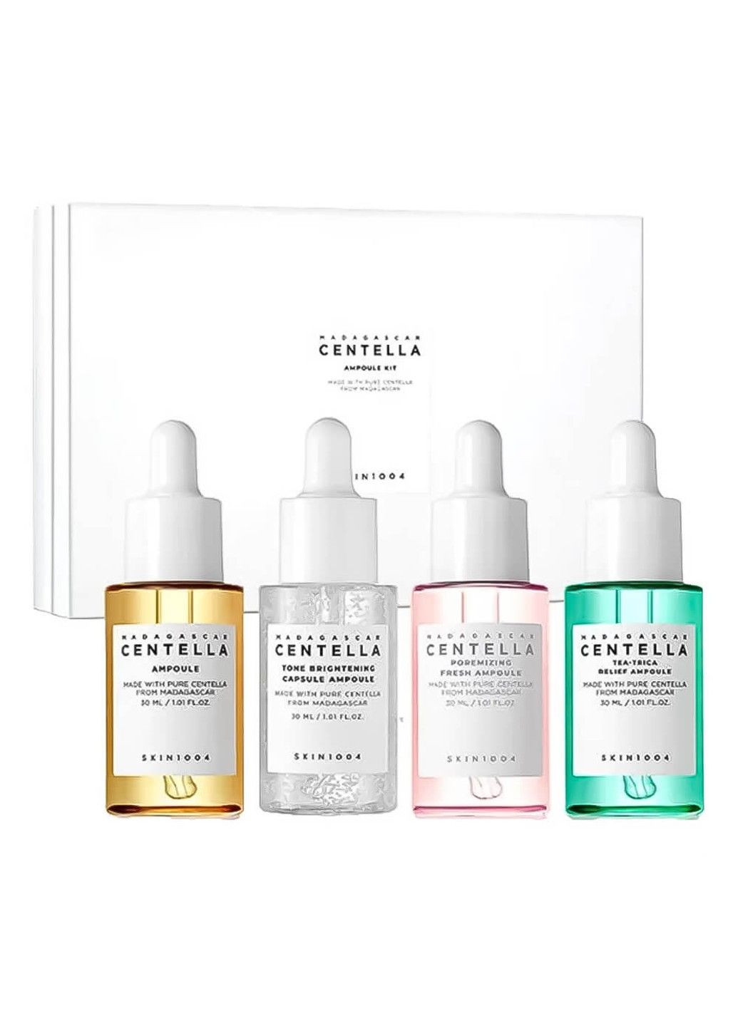 Набір сироваток для обличчя Madagascar Centella Ampoule Kit 4 шт*30 мл SKIN1004 (301475368)