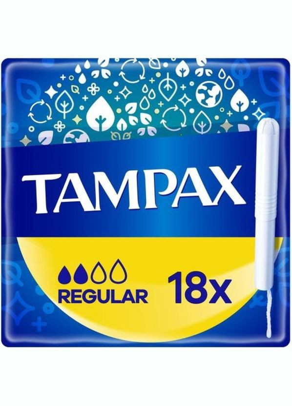 Тампони Compak Regular, з аплікатором, 18 шт. Tampax (328231376)