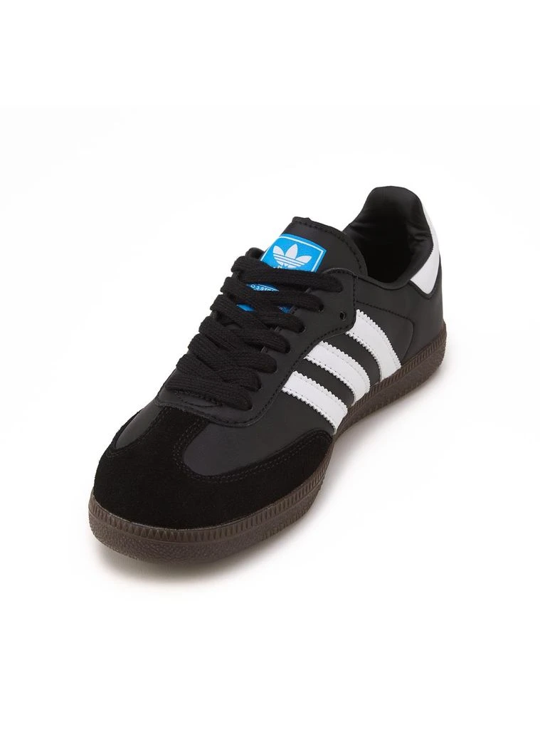 Комбіновані кросівки samba og black white premium демісезон adidas 11459