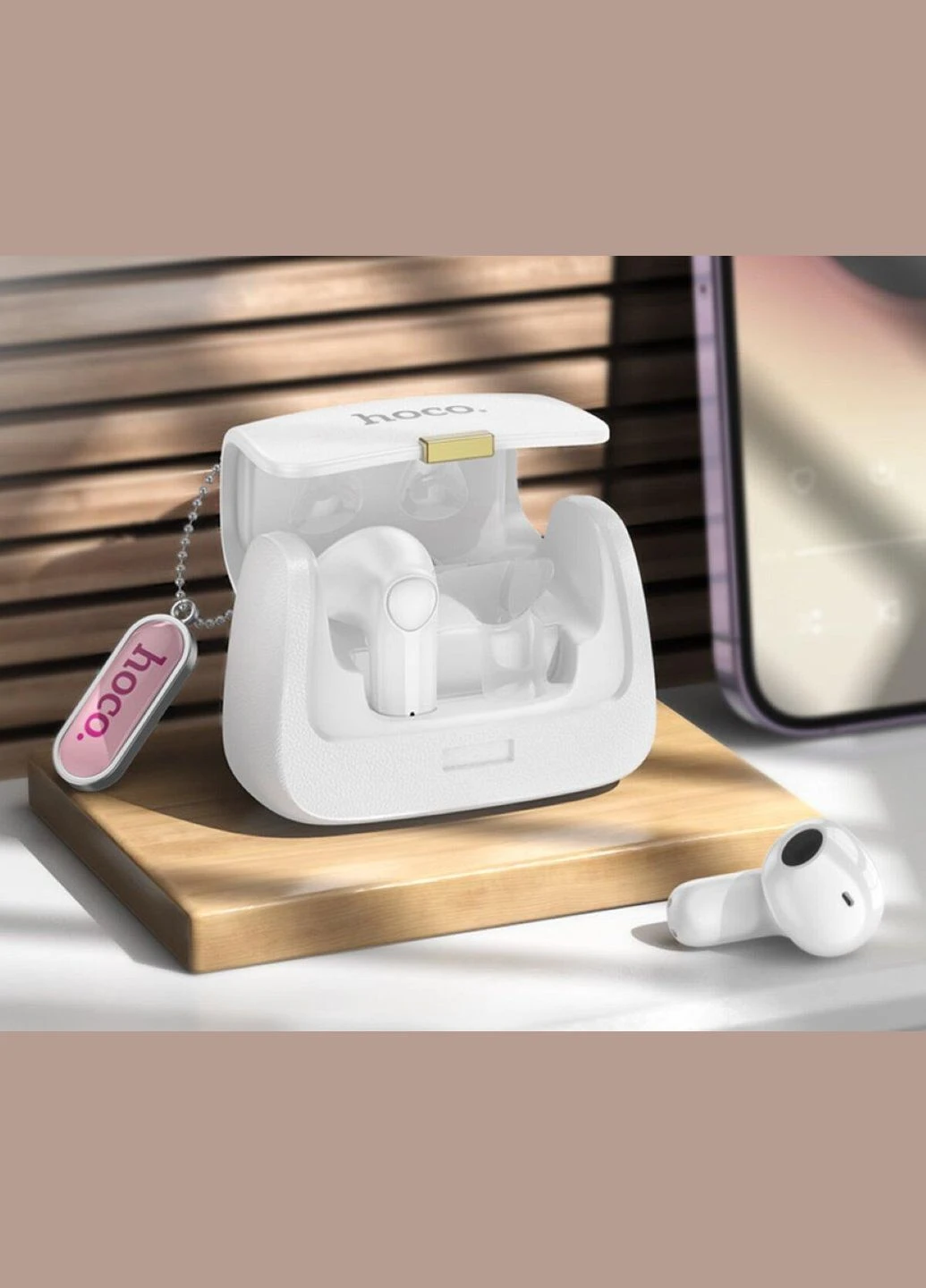 Навушники DES35 Dawn handbag BT headset White (6942007613125) Hoco (303125601)