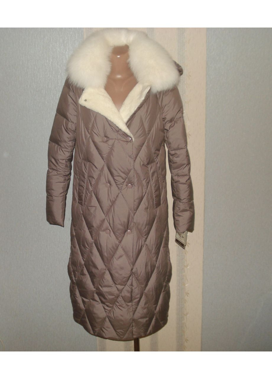 Черное демисезонное Пальто зимнее 6-878 Qarlevar