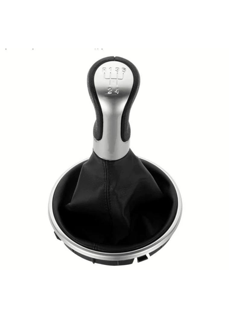 Ручка КПП з чохлом Skoda Fabia II (06-10) Silver/пластик (R5 Speed) №28 FXSKD-08 No Brand (387026575)