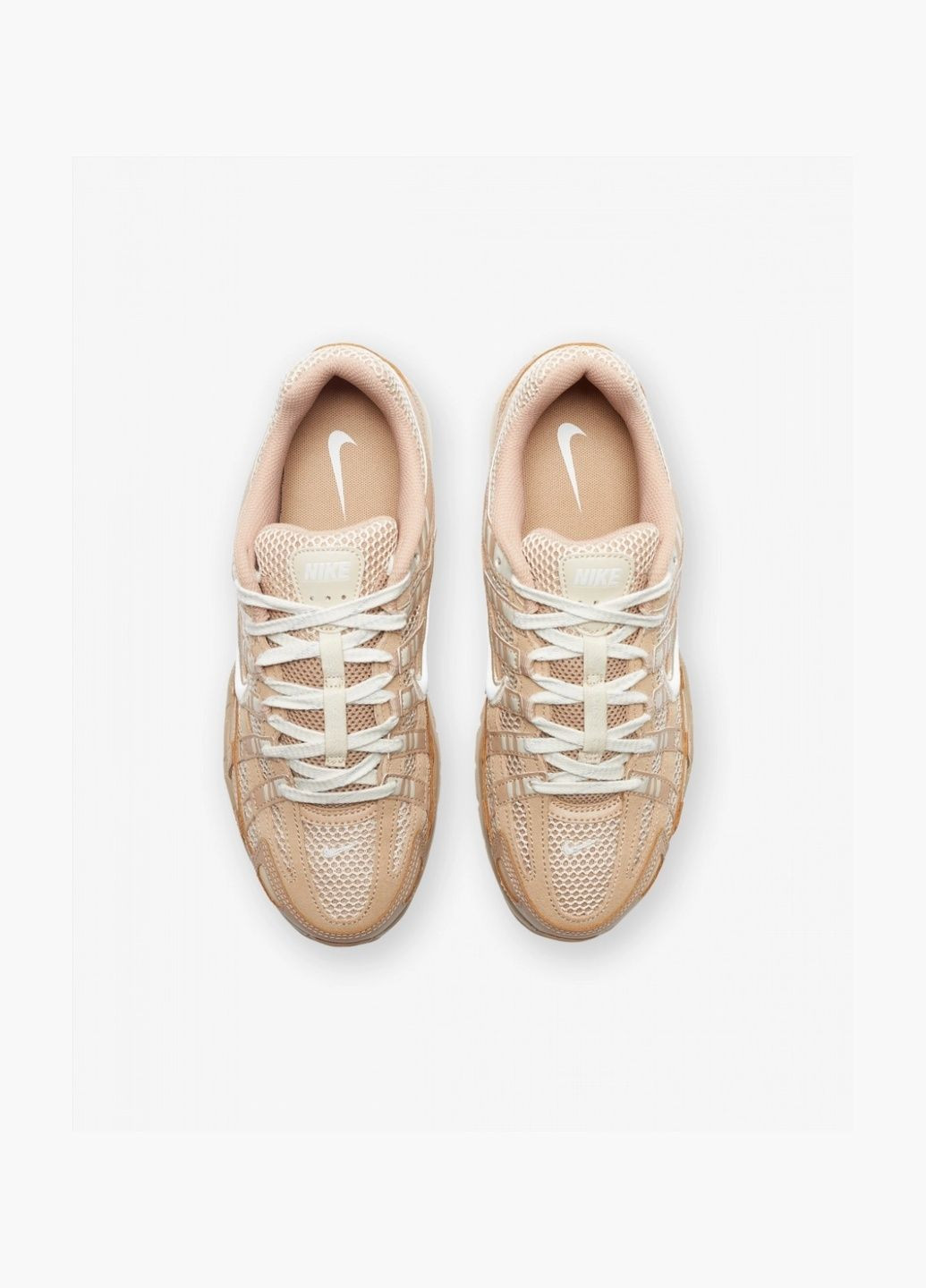 Коричневые всесезонные кроссовки унисекс p-6000 premium brown fz4137-200 Nike