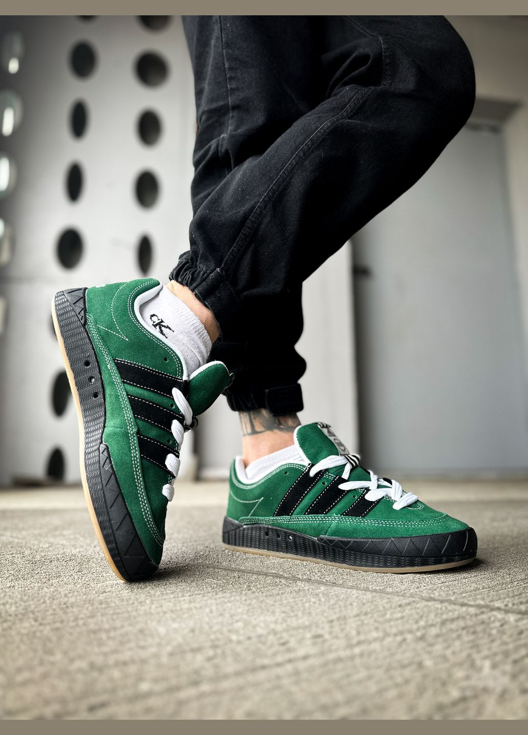 Зелені всесезон кросівки чоловічі adidas adimatic ynuk green | адідас адіматік зелені No Brand