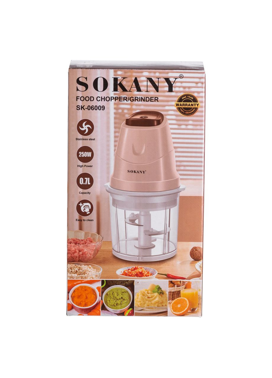 Чоппер измельчитель кухонный электрический 250 Вт для мяса и овощей 0 7 л ProDobro (364189777)