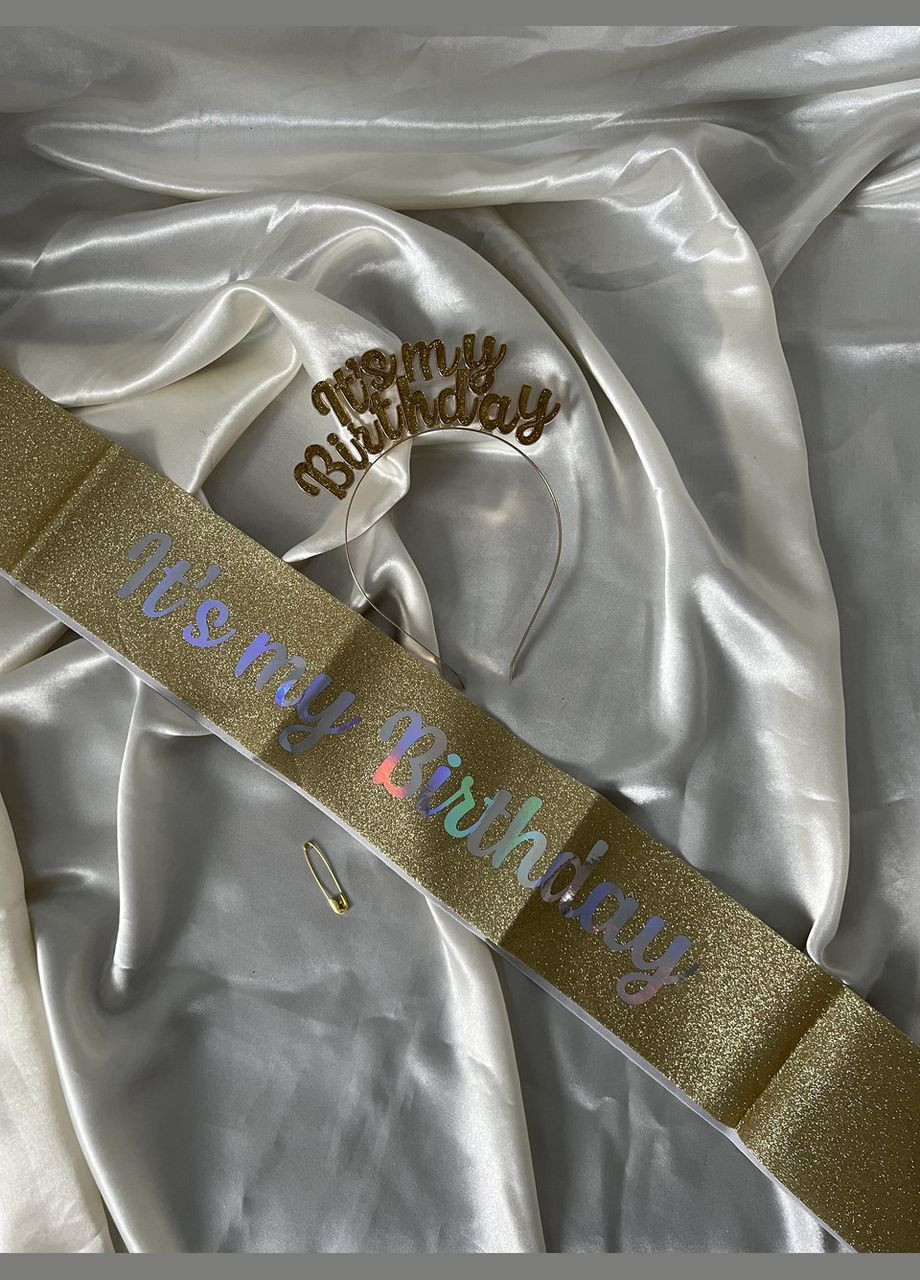 Набір на День народження стрічка через плече та обруч It`s my Birthday Honey Fashion Accessories One Size (12-318) No Brand (324120033)