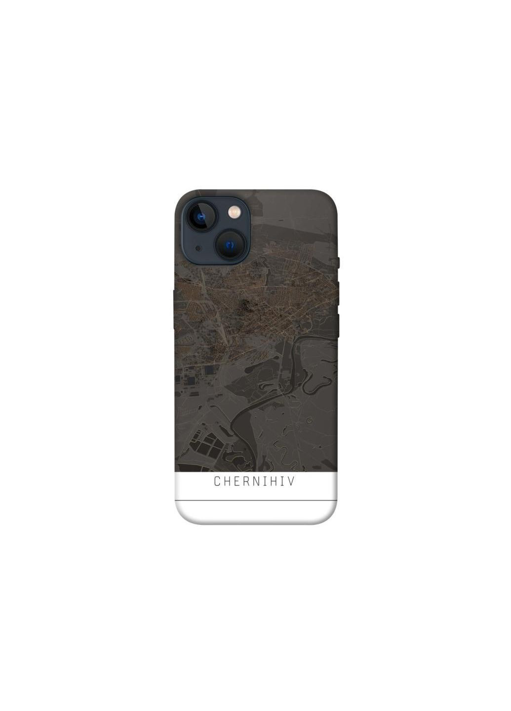 Чехол на Apple iPhone 13 (6.1") Chernihiv map Frontalka (365302648)