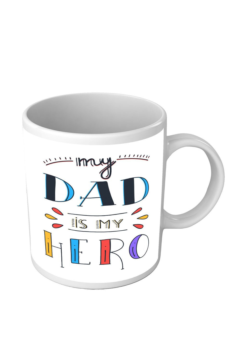 Чашка для папы - My dad is my hero No Brand (302523207)