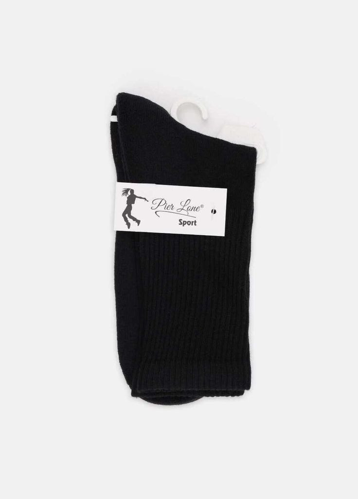 Чёрные носки женские Pier Lone однотонные (322365667)