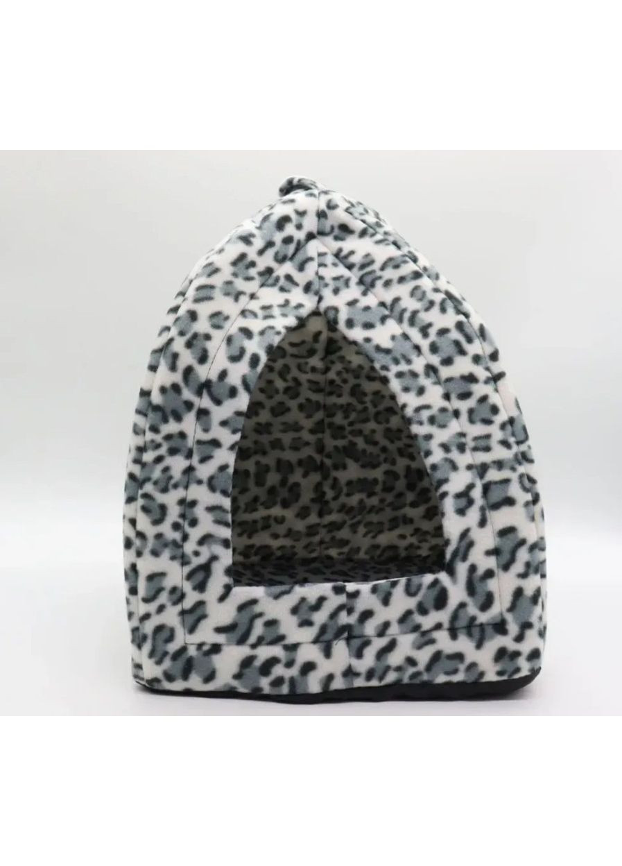 Домик для собак и кошек Pet Hut, 29х25х26 см, Синий, Лапки / Домашний мягкий домик-лежанка для животных No Brand (360648084)