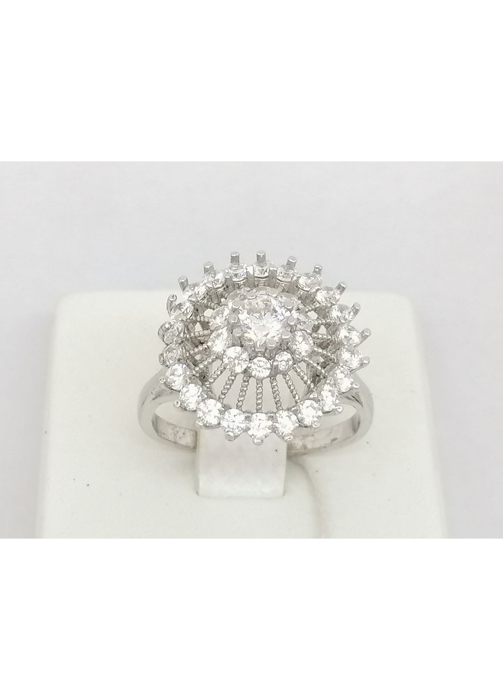 Срібне кільце з фіанітами. 267 No Brand (370160416)
