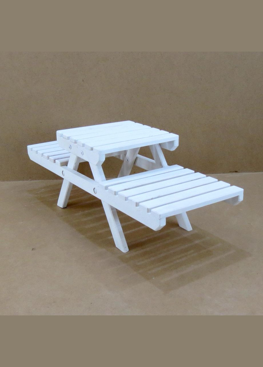 Подставка для цветов из дерева Шампань зефир (ЦВТ-001120) No Brand (328228448)