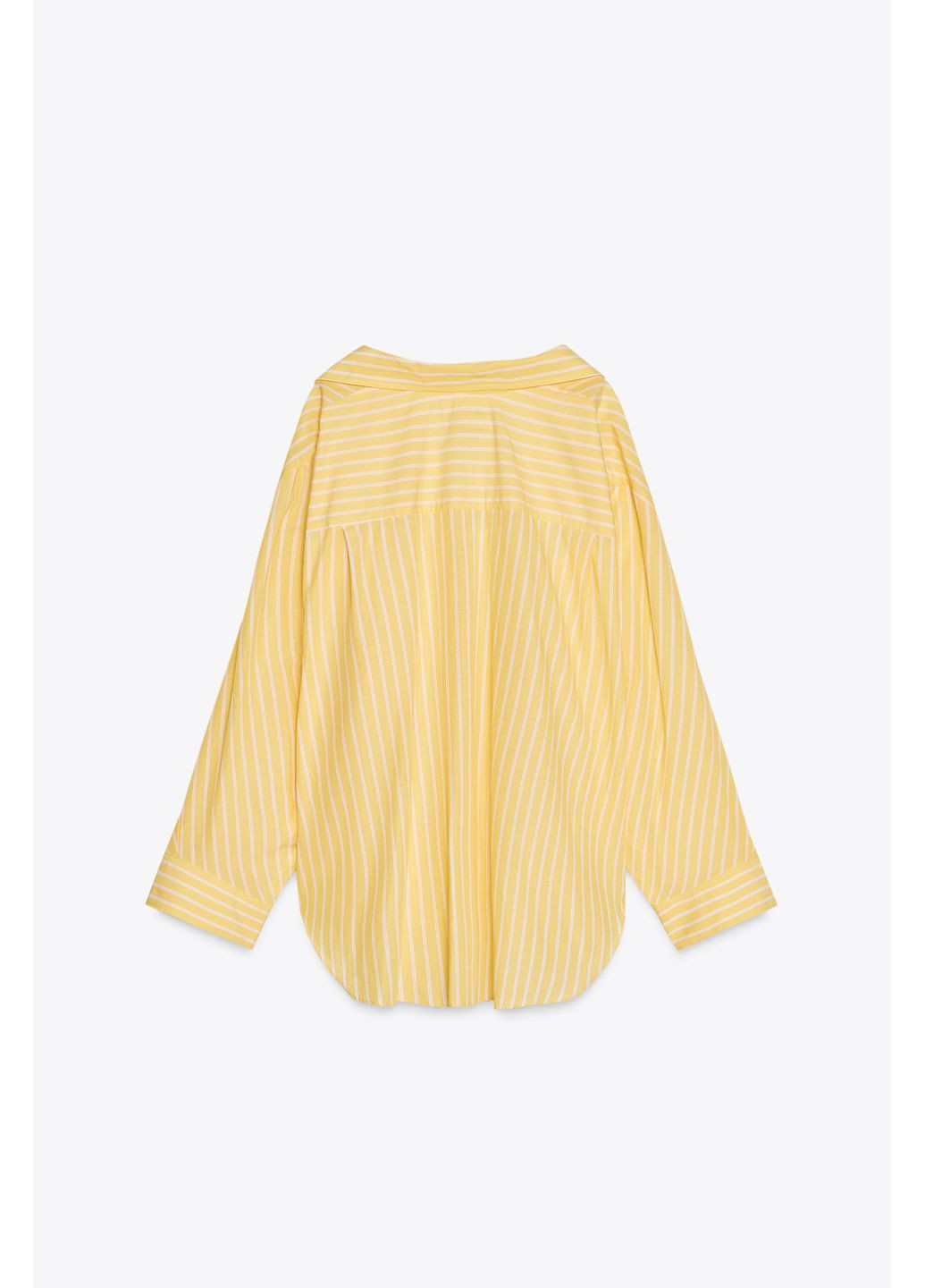 Смугаста поплінова сорочка оверсайз Zara (355801448)