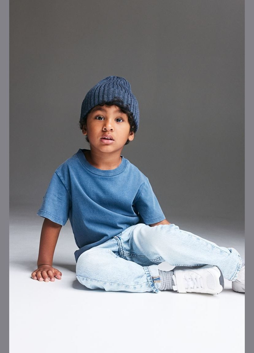 Штани джинси для хлопчика 9521 110 см Блакитний 72184 H&M (294914267)