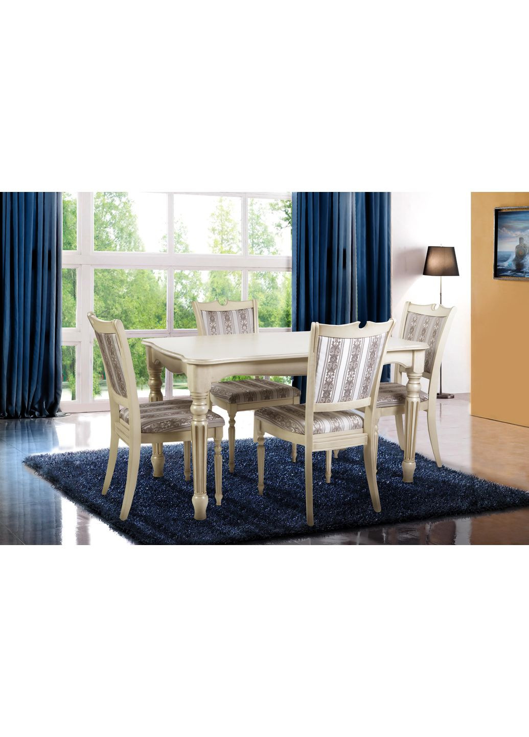 Стіл-трансформер кухонний розкладний VENICE Слонова кістка/Патина золото (VNCBG-1284) 855390-02 855390 Comfort Line (355467903)