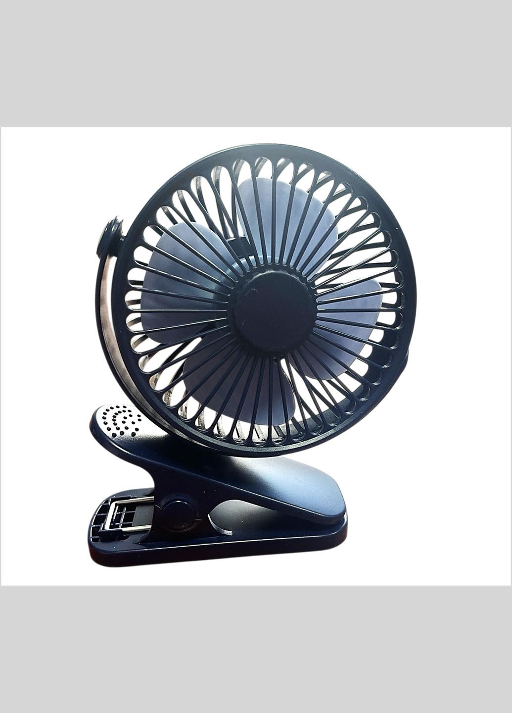 Портативний міні-вентилятор з потужним акумулятором| USB, 3 швидкості | 720° ручне регулювання | Із затискачем Monocrystal (334878741)