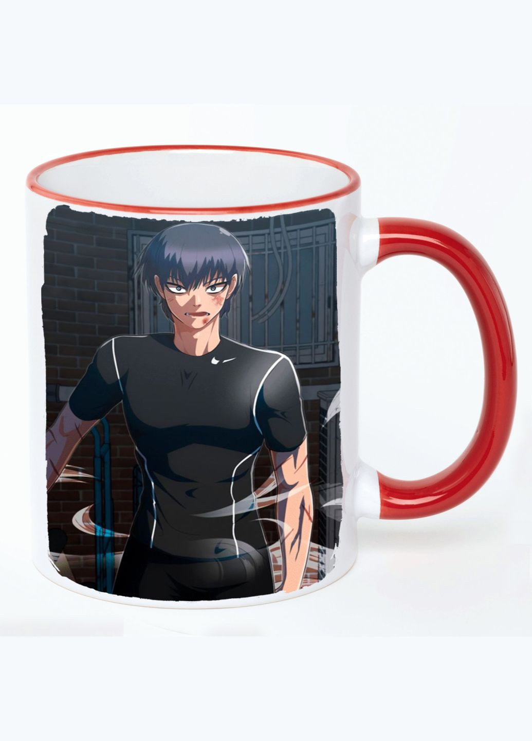 Чашка Колекція Джюнд Іто Аніме #008 (кухоль, кухоль) Біла з Червоною ручкою 330 мл No Brand (322714713)