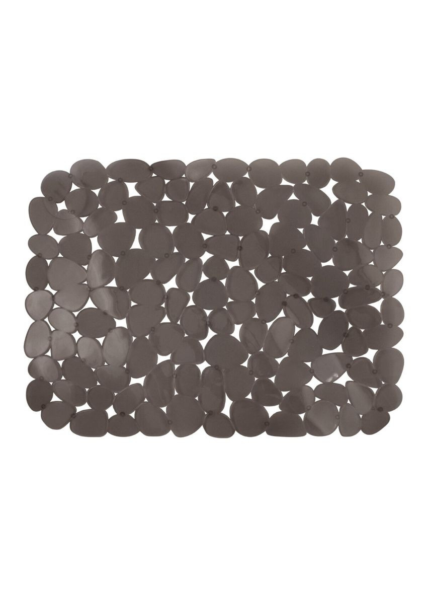 Коврик для раковины Pebbles, 40*30 см, серый, ПВХ Arino (326843697)