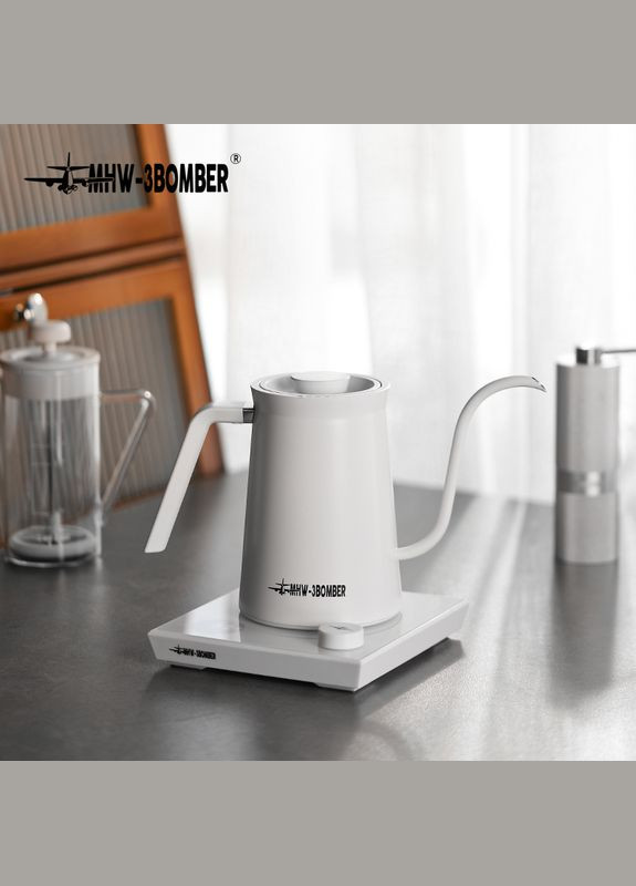Электрический чайник бариста для кофе Assassin 600 мл White (BK6055W) MHW-3BOMBER (299666174)