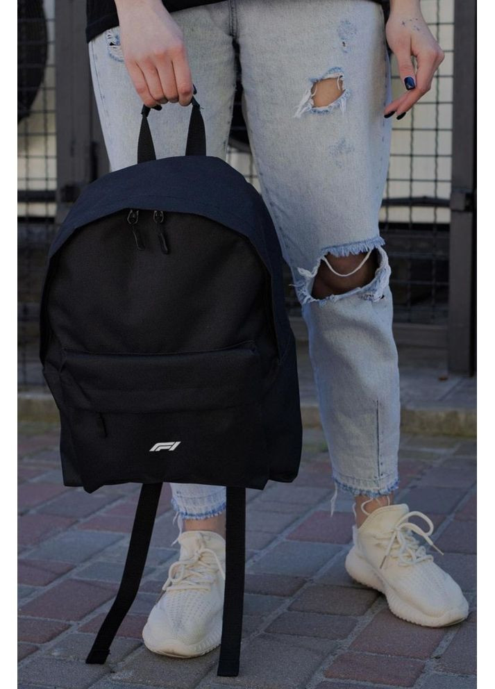 Повсякденний рюкзак шкільний Compact з принтом F1White Black Without (349454551)