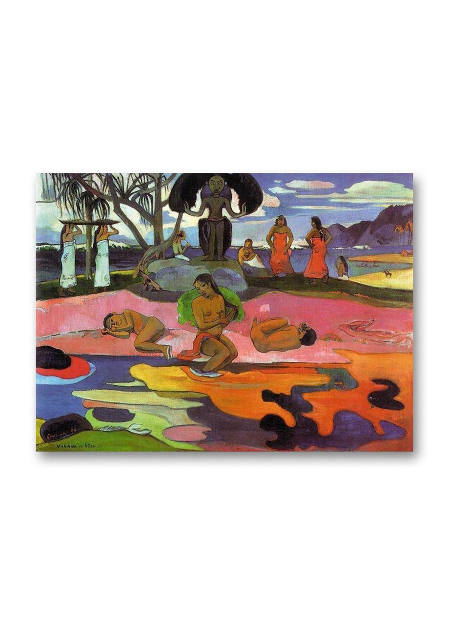 Печать на холсте Махана-но-атуа Поль Гоген 60x90 No Brand (346494233)