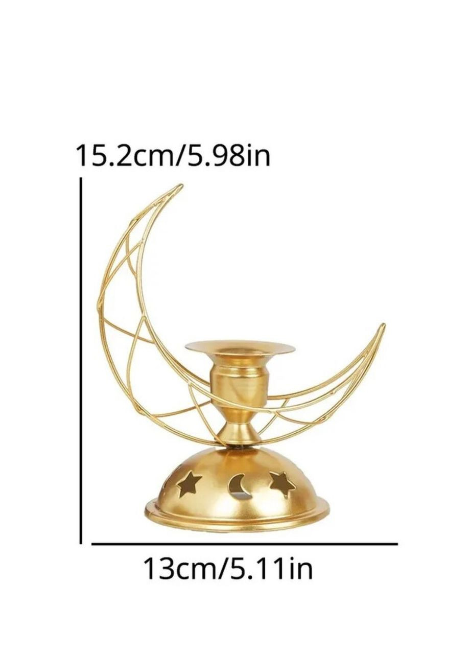 Стильный подсвечник в форме месяца в золотом цвете No Brand (292260553)