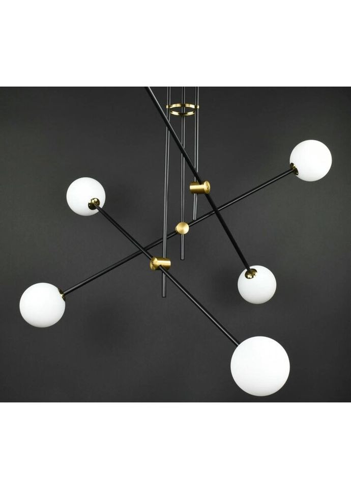 Люстра стельова на 6 лампочок 27517 Чорний 78-115х96х96 см. Sunnysky (324396024)