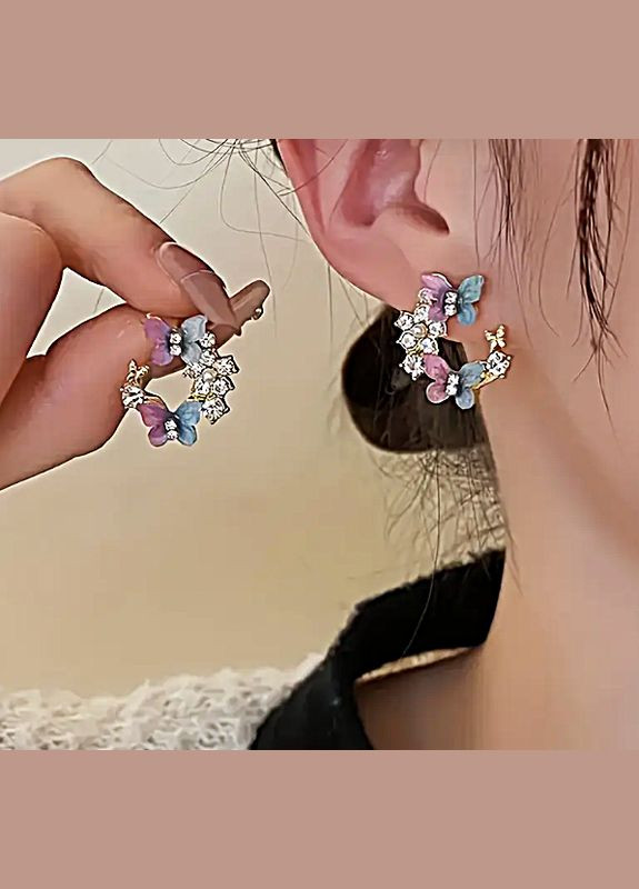 Серьги женские деликатная каждодневная бижутерия No Brand (341140525)