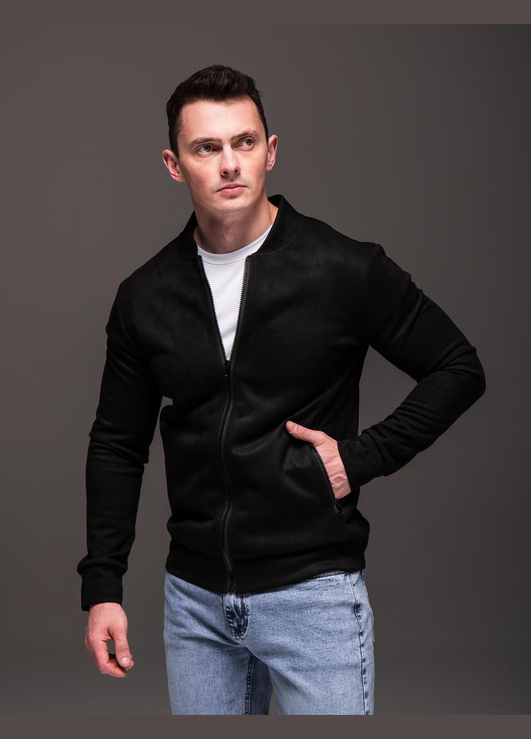 Чорна демісезонна вітровка No Brand