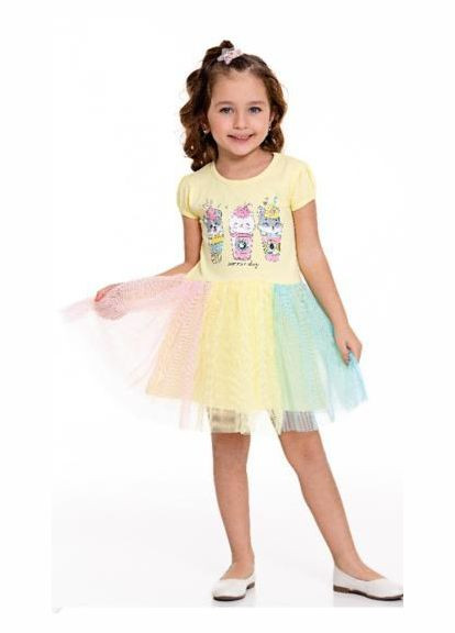 Жёлтое платье 6829 Pop Fashion (306546727)