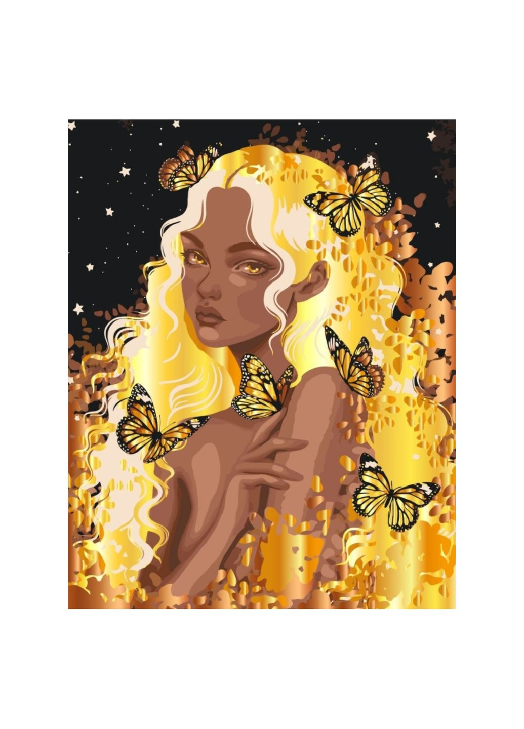 Картина за номерами "Золотава фея" з металізованими фарбами, 40х50 см, 10112-AC Art Craft (306621113)