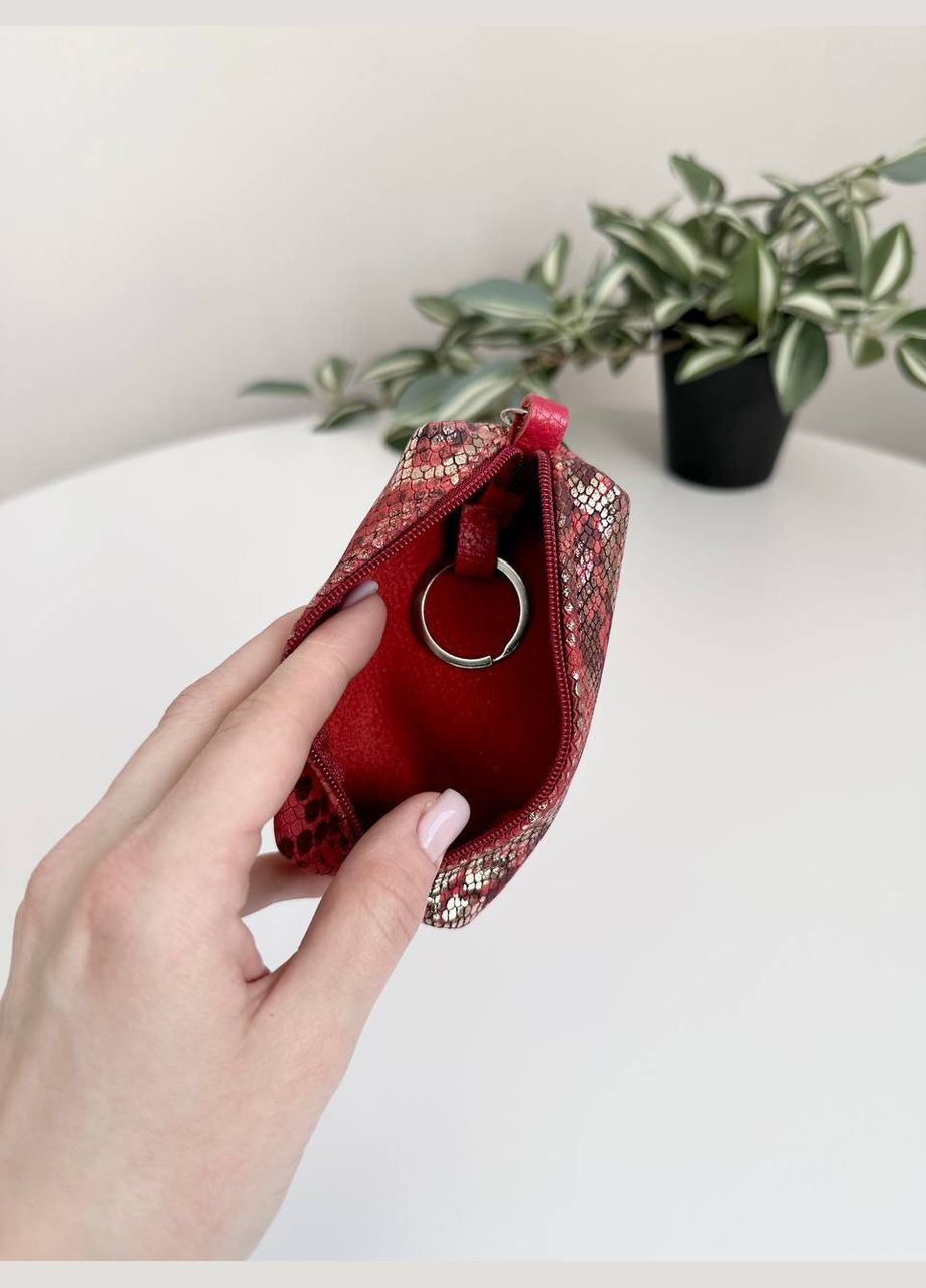 Ключница кожаная для обычных ключей на змейке с карабином VI&VA (322399495)