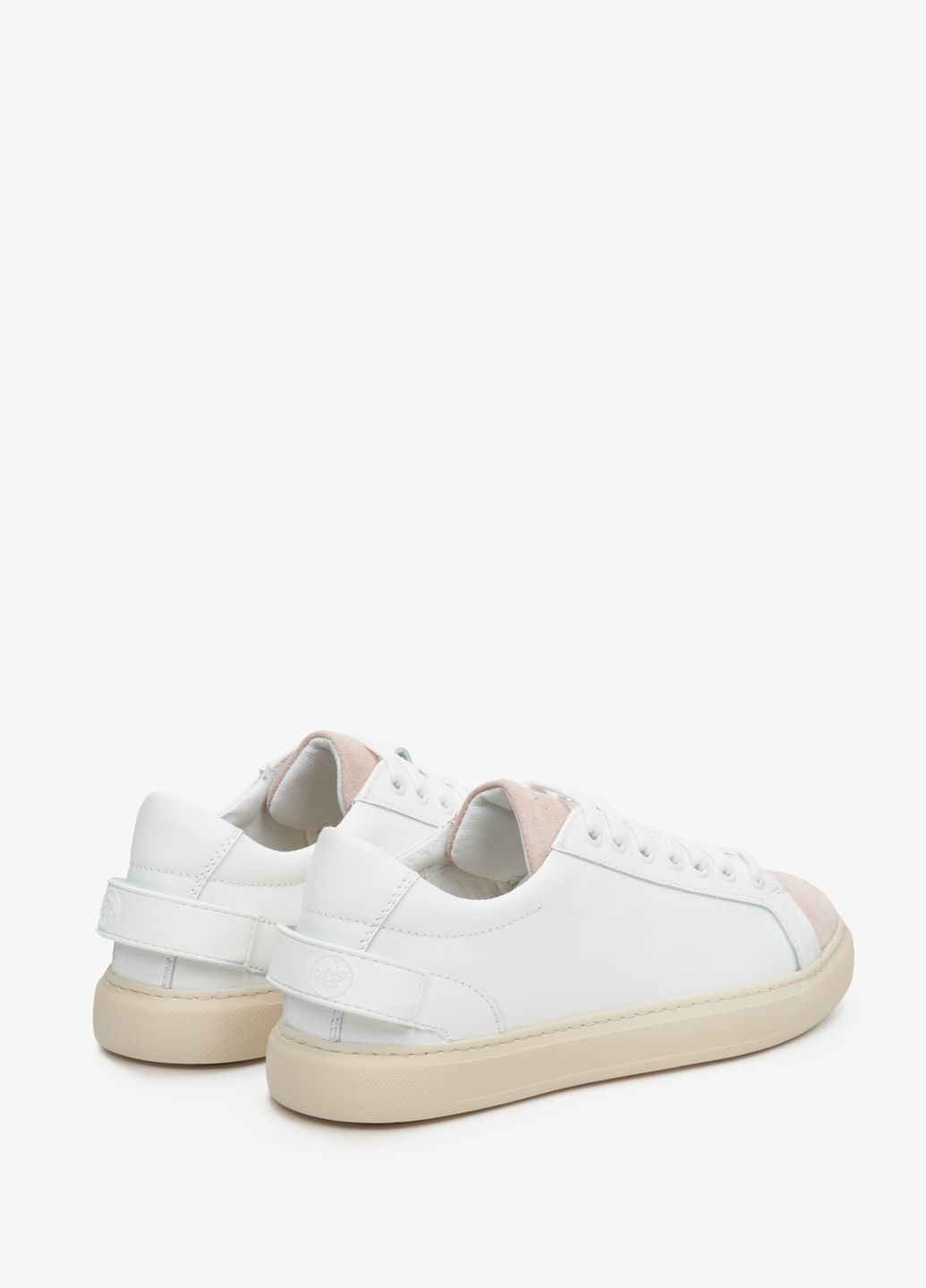 Білі кеди низькі, колір білий Estro