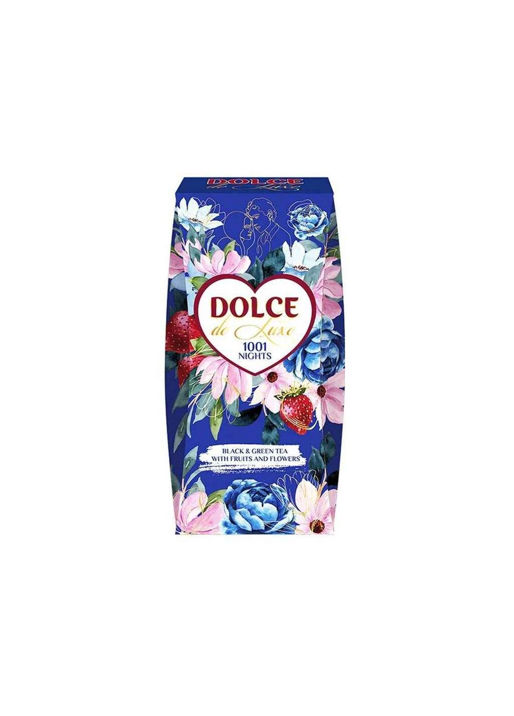 Чай фасованный черный и зеленый микс 90г с кусочками 1001 Night ТМ DOLCE de Luxe No Brand (387321576)