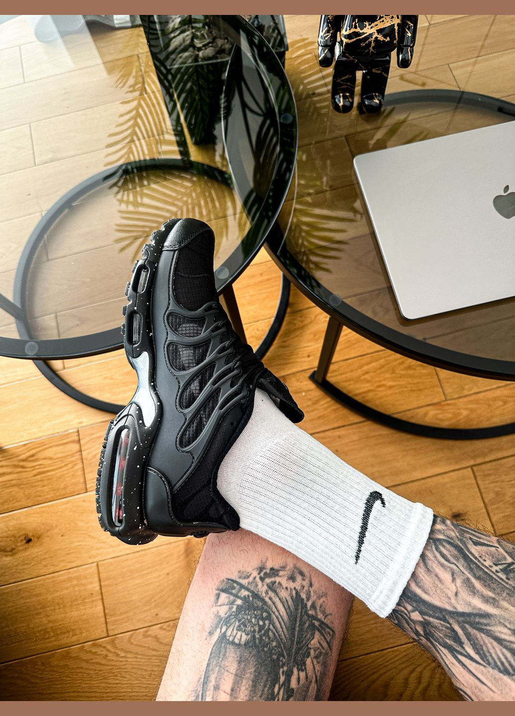 Чорні Осінні кросівки чоловічі nike air max terrascape "black metalic" | найк аір макс чорні No Brand