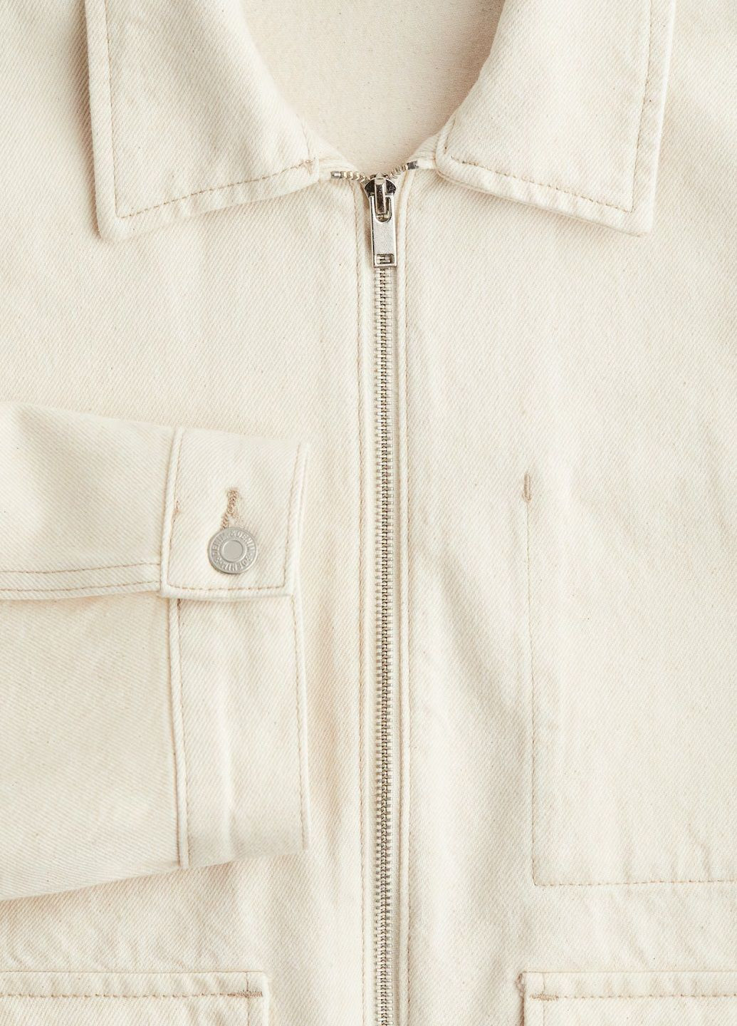 Молочна демісезонна куртка H&M