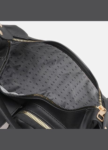 Сумка тоут через жіноче плече з екошкіри маленька Чорний 35964 Monsen (338182761)