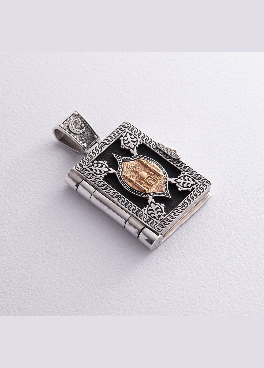 Серебряный кулон Коран с эбеновым деревом 941 Oniks (362700192)