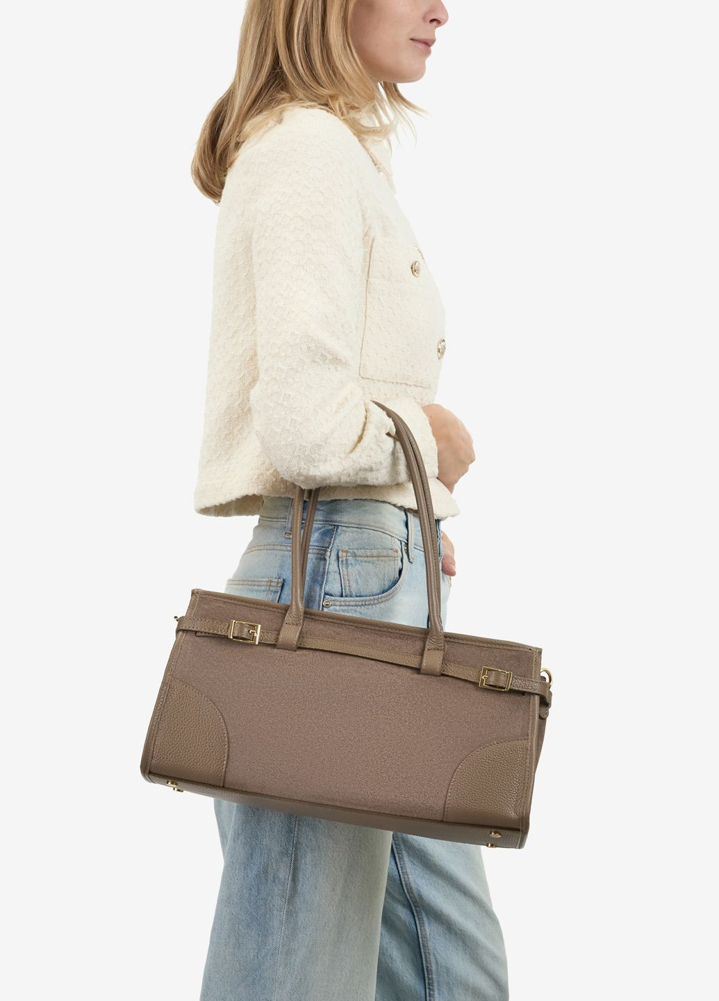 Сумка женская замшевая тоут средняя Tote Regina Notte (369446249)