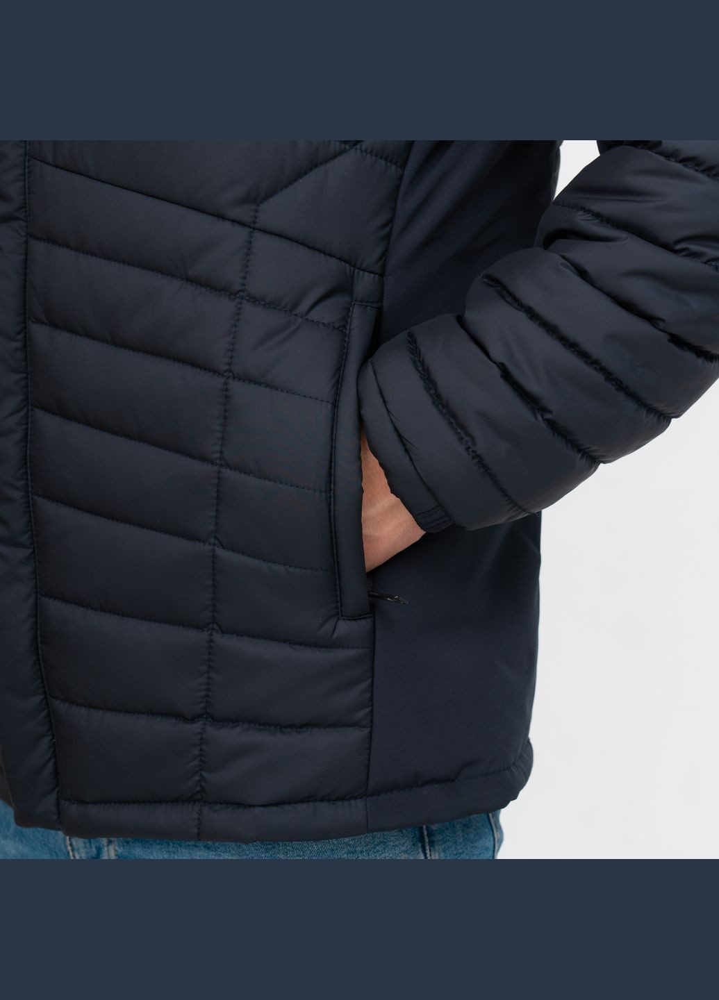 Синяя демисезонная демисезонная мужская куртка большого размера SK